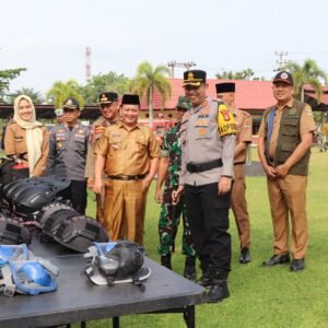 Cuaca Ekstrim, Polres Musi Rawas Bersama Stakeholder Terkait Gelar Apel Tanggap Darurat Bencana Hidrometeorologi