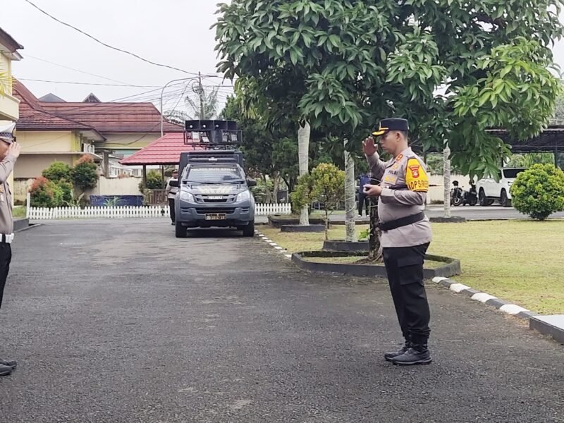Kapolres AKBP Agung Adhitya Prananta, SH, SIK, MH, Memimpin Langsung Apel Gelar Pasukan Operasi Zebra Musi Tahun 2025