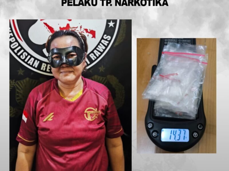 Tim Elang”Berhasil Amankan IRT NR (49) Diduga Pengedar Narkotika Jenis Sabu 14,37 gram