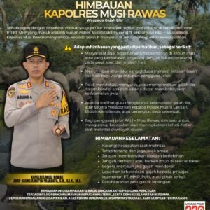 Kapolres Musi Rawas Himbau Warga dan Pengendara Waspada Kemunculan Gajah Liar di Muara Lakitan