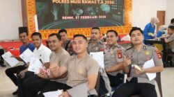 Personel Polres Musi Rawas Ikuti Pemeriksaan Kesehatan Berkala Polda Sumsel Tahun 2026